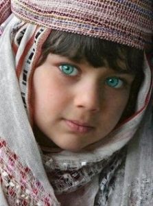 A Berber Girl with blue eyes