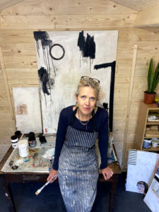 Kate Brett in Art Studio